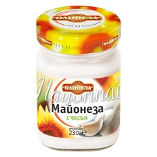 ОЛИНЕЗА МАЙОНЕЗА С ЧЕСЪН 230Г/БУРКАН