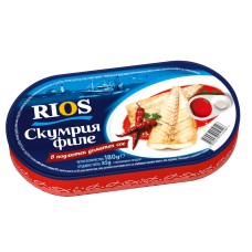 RIOS ФИЛЕ СКУМРИЯ ПОДЛЮТЕН ДОМАТЕН СОС 180Г