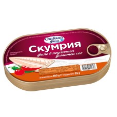 СЛАВЯНА ФИЛЕ СКУМРИЯ В ПОДЛЮТЕН ДОМАТЕН СОС 180Г